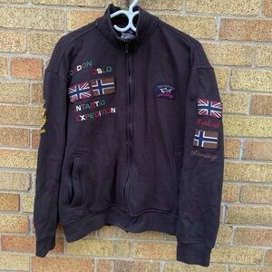 Vintage Paul & Shark Yaughting Embroidered London Arctic Expedition Sweater L